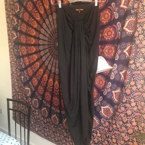 STILL ONLINE Lulu’s Black Wrap Maxi Skirt